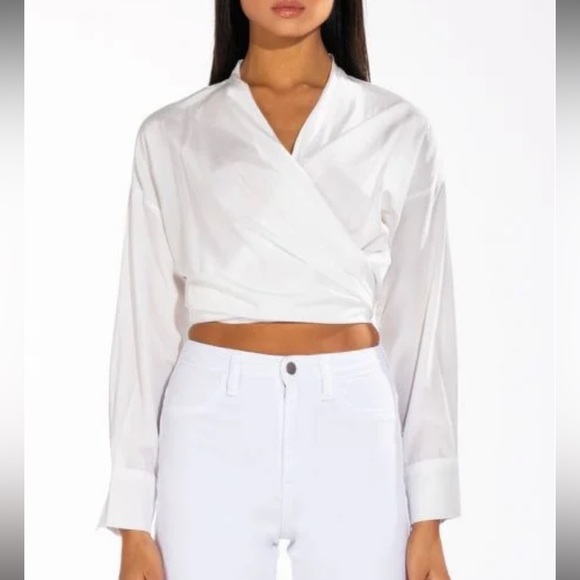 Akira “Material Girl” white multi way wear top Small - Picture 5 of 13